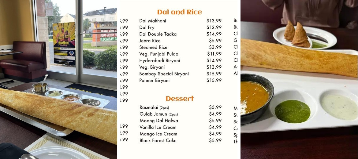 4120 Bombay Cafe Menu